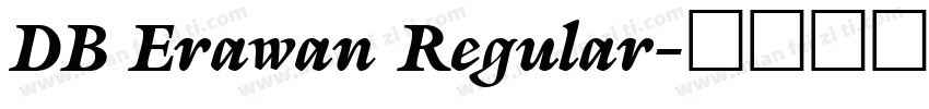 DB Erawan Regular字体转换